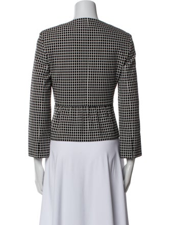 Akris Punto Plaid Print Evening Jacket