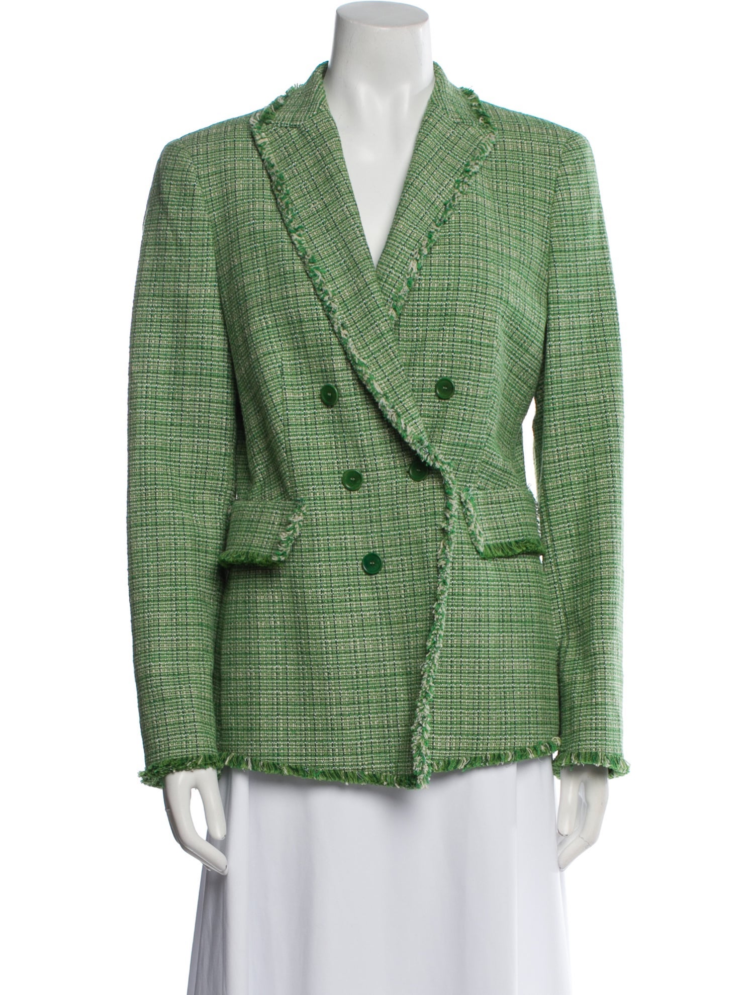 Akris Punto Plaid Print Blazer