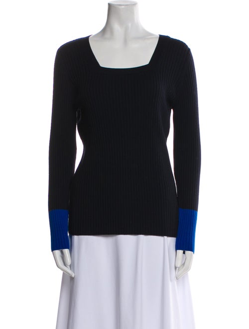 Akris Punto Virgin Wool Square Neckline Sweater