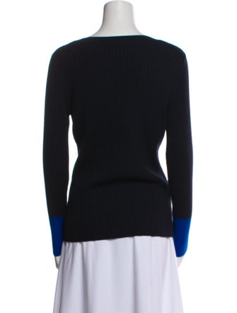 Akris Punto Virgin Wool Square Neckline Sweater