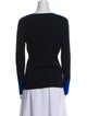 Akris Punto Virgin Wool Square Neckline Sweater
