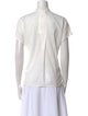 Akris Punto Mock Neck Short Sleeve Top