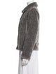 Akris Punto Tweed Pattern Faux Fur Jacket