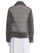 Akris Punto Tweed Pattern Faux Fur Jacket