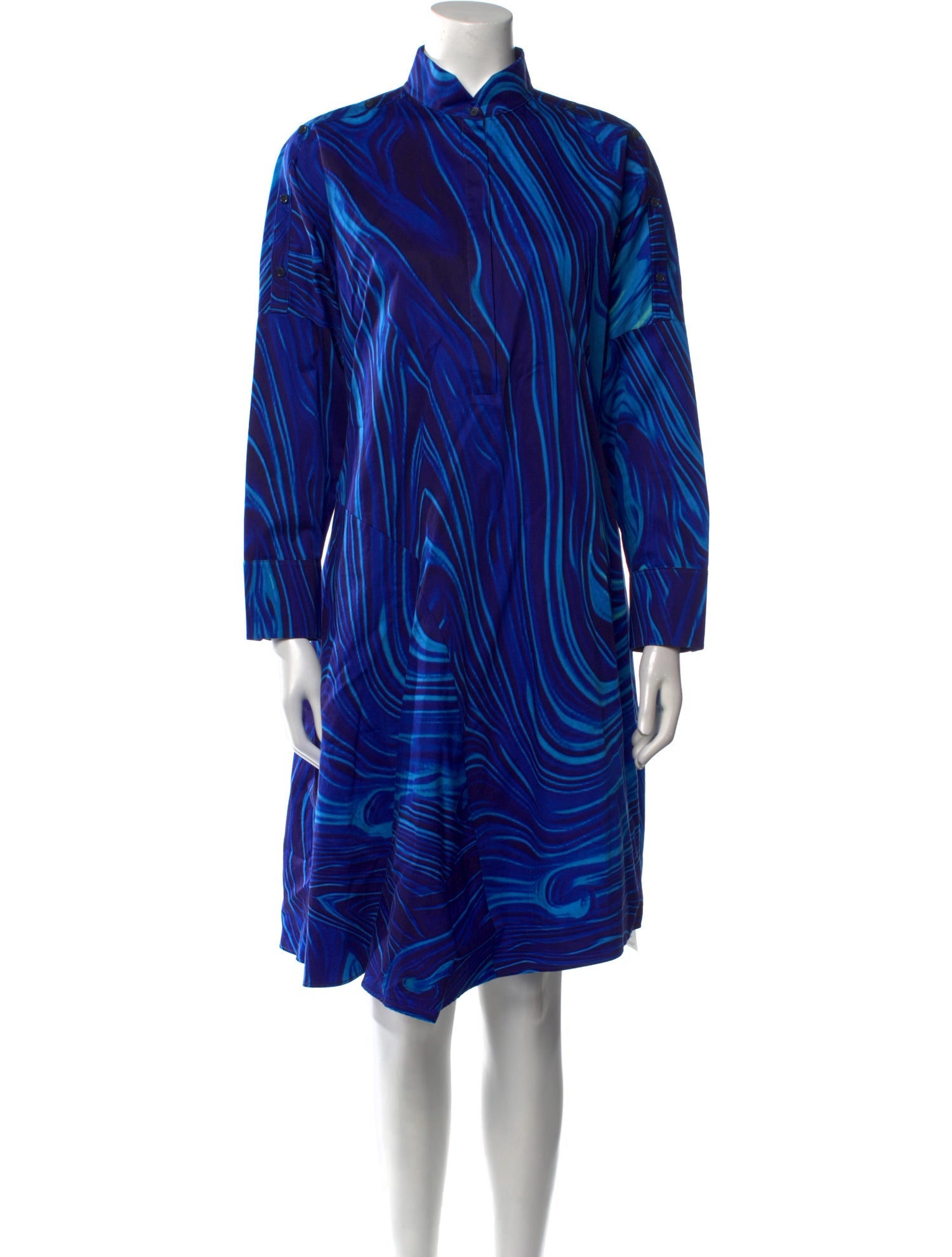 Akris Punto Printed Knee-Length Dress