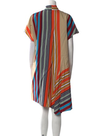 Akris Punto Striped Knee-Length Dress