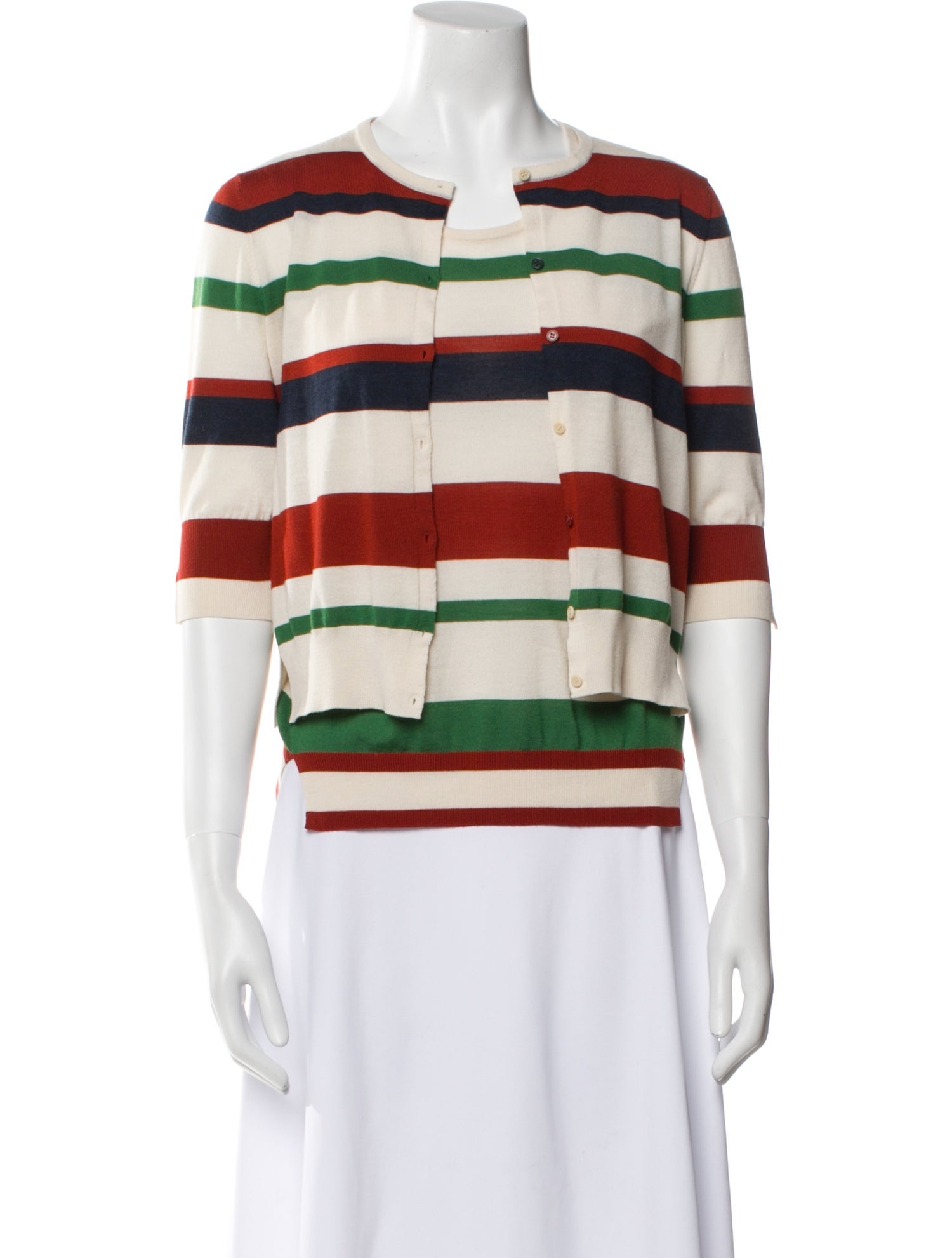 Akris Punto Wool Striped Set