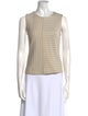 Akris Punto Striped Crew Neck Top