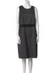 Akris Punto Scoop Neck Knee-Length Dress