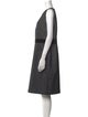 Akris Punto Scoop Neck Knee-Length Dress
