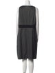 Akris Punto Scoop Neck Knee-Length Dress