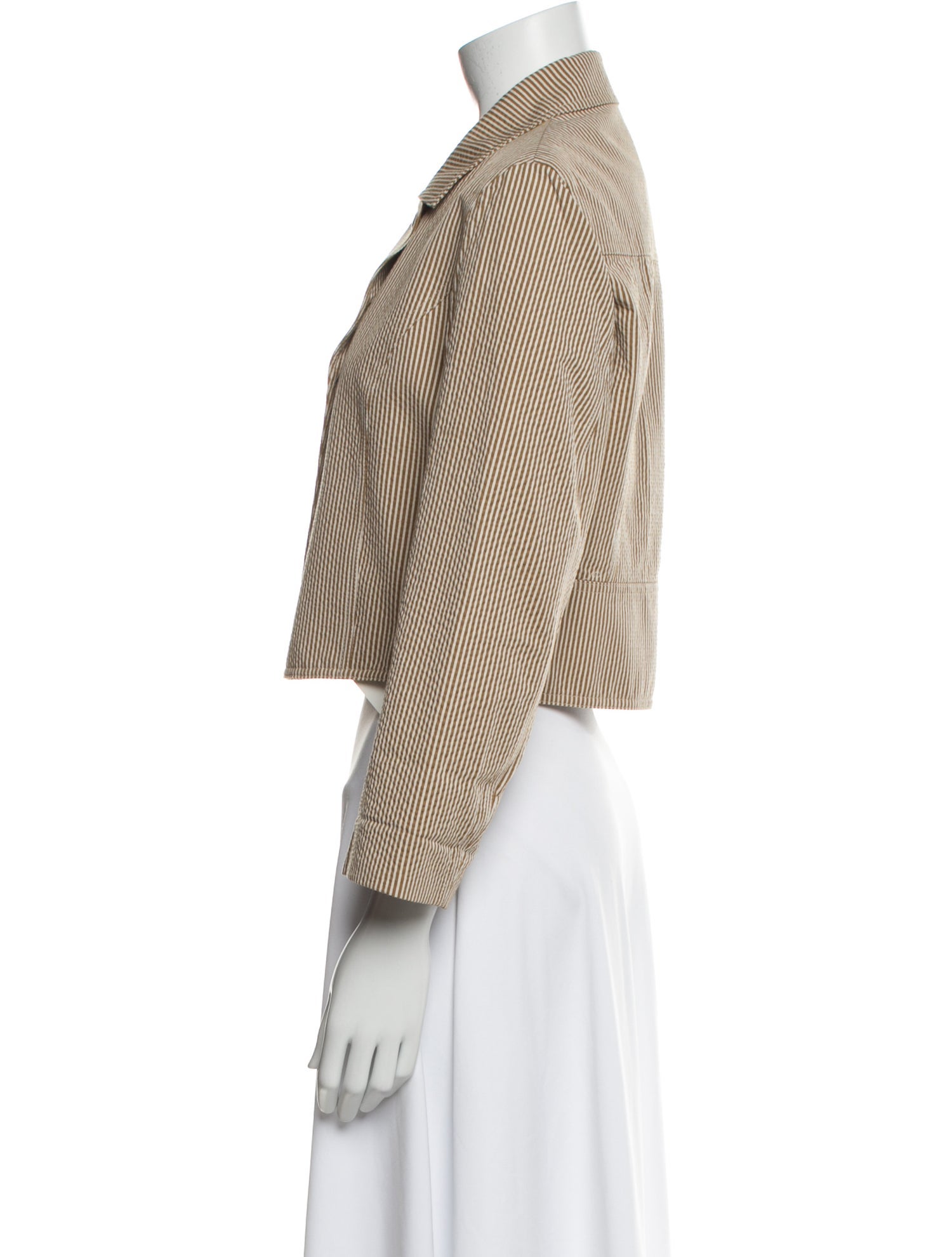 Akris Punto Striped Evening Jacket