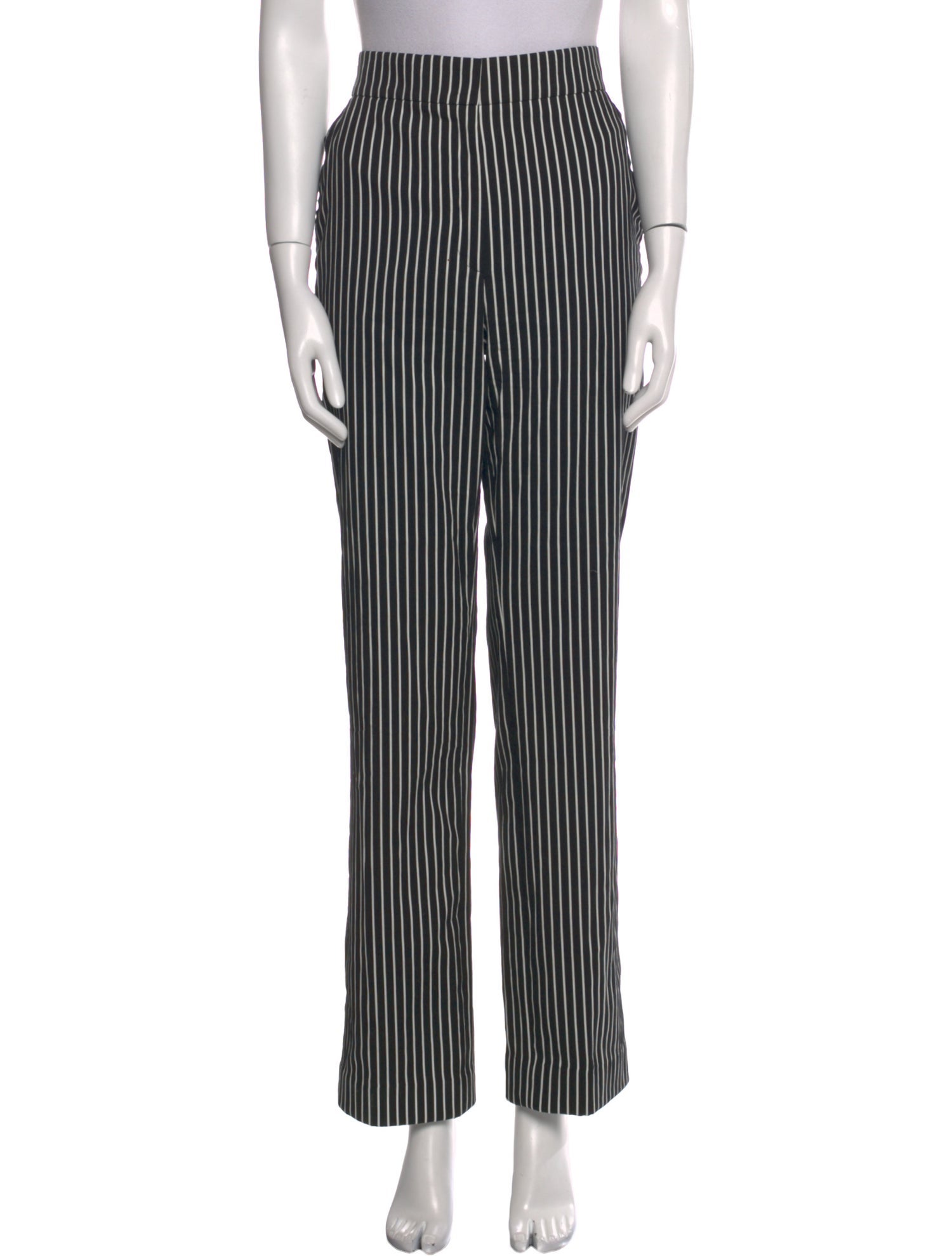 Akris Punto Striped Straight Leg Pants