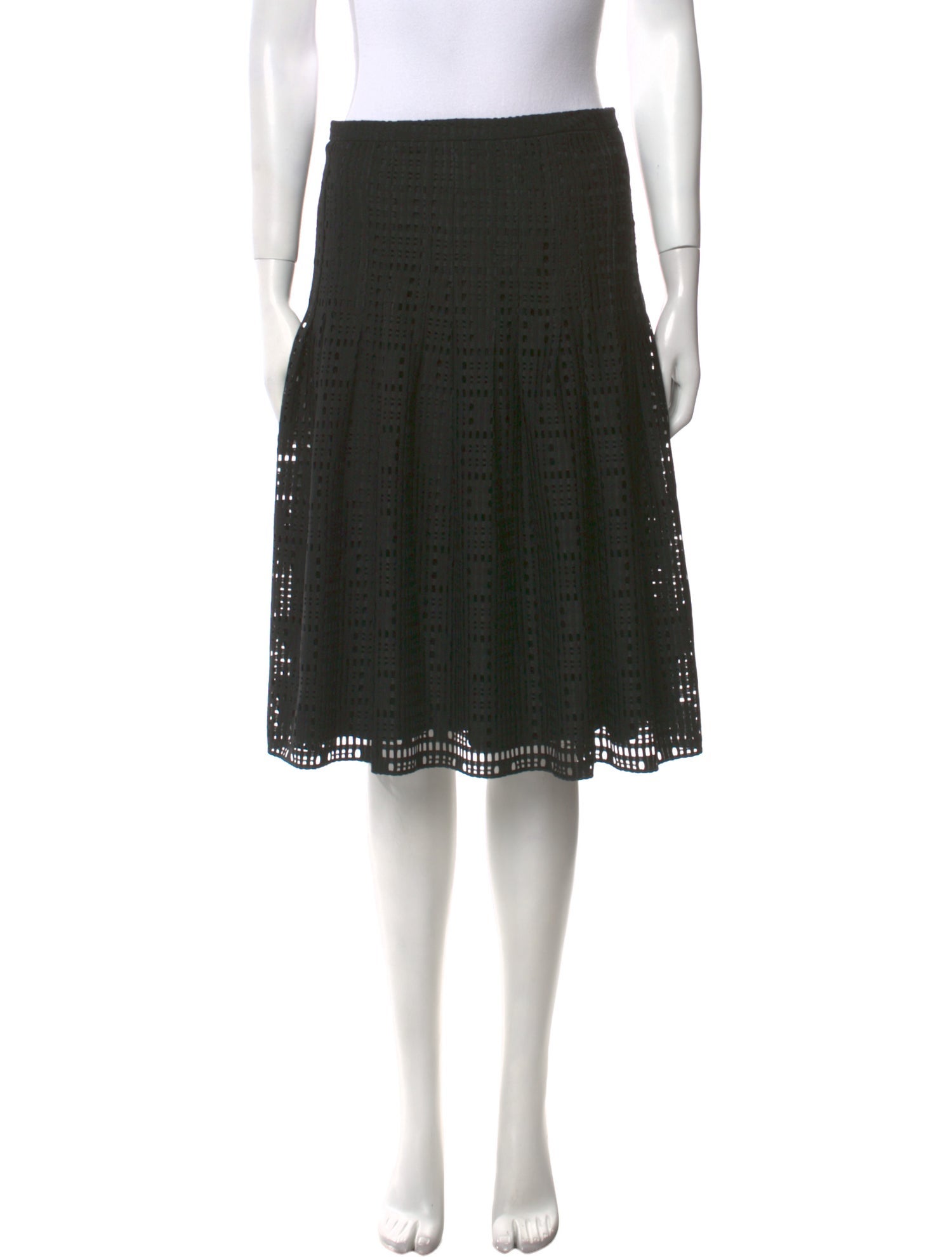 Akris Punto Lace Pattern Knee-Length Skirt