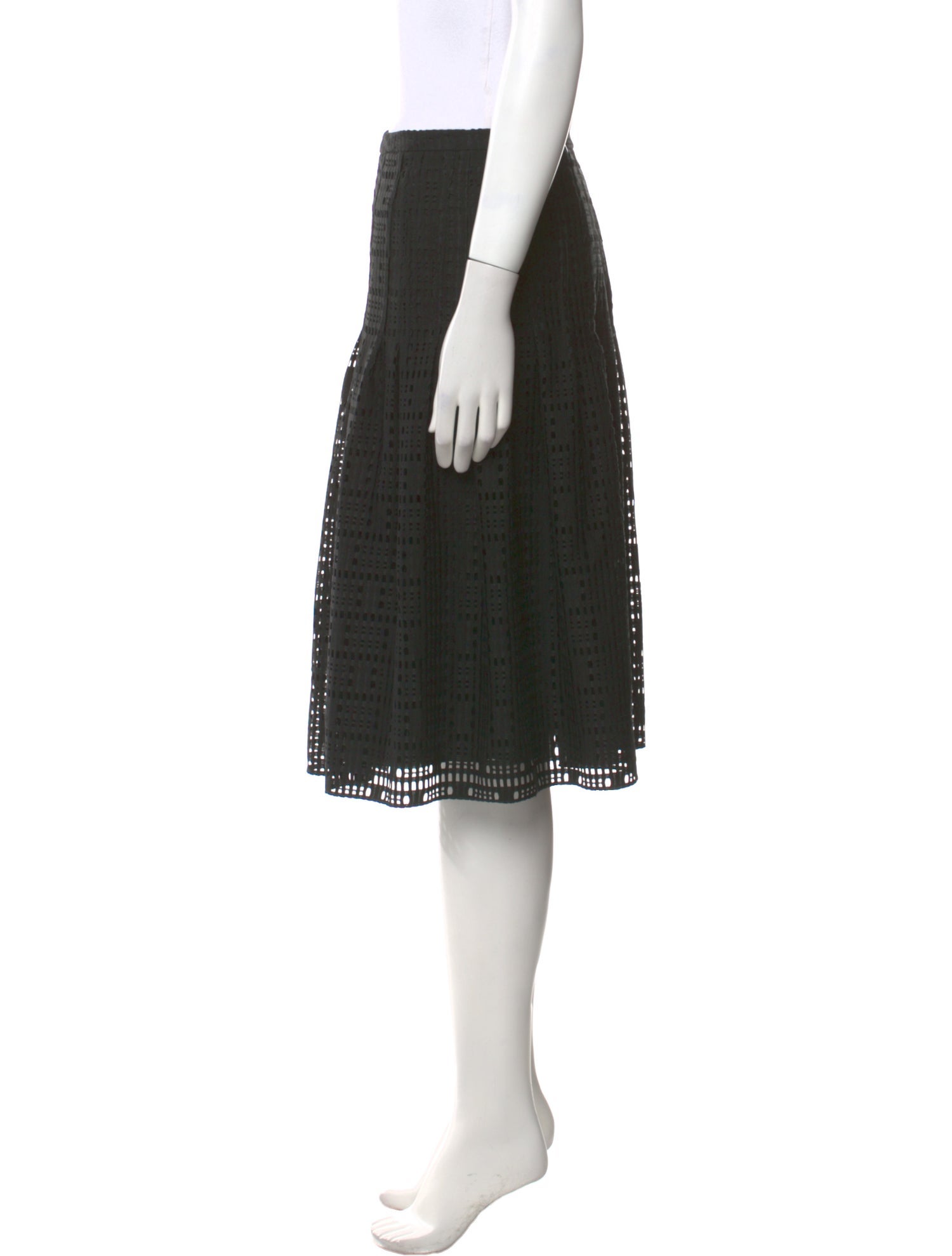 Akris Punto Lace Pattern Knee-Length Skirt