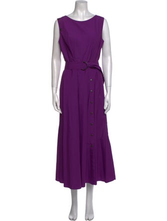 Akris Punto Scoop Neck Long Dress