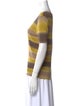 Akris Punto Striped Scoop Neck T-Shirt