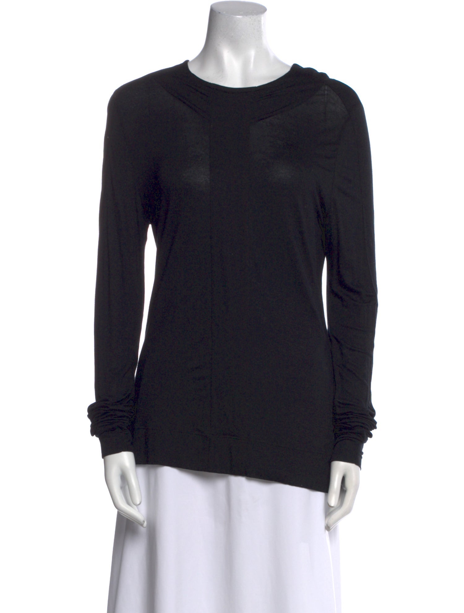 Akris Punto Crew Neck Long Sleeve Top