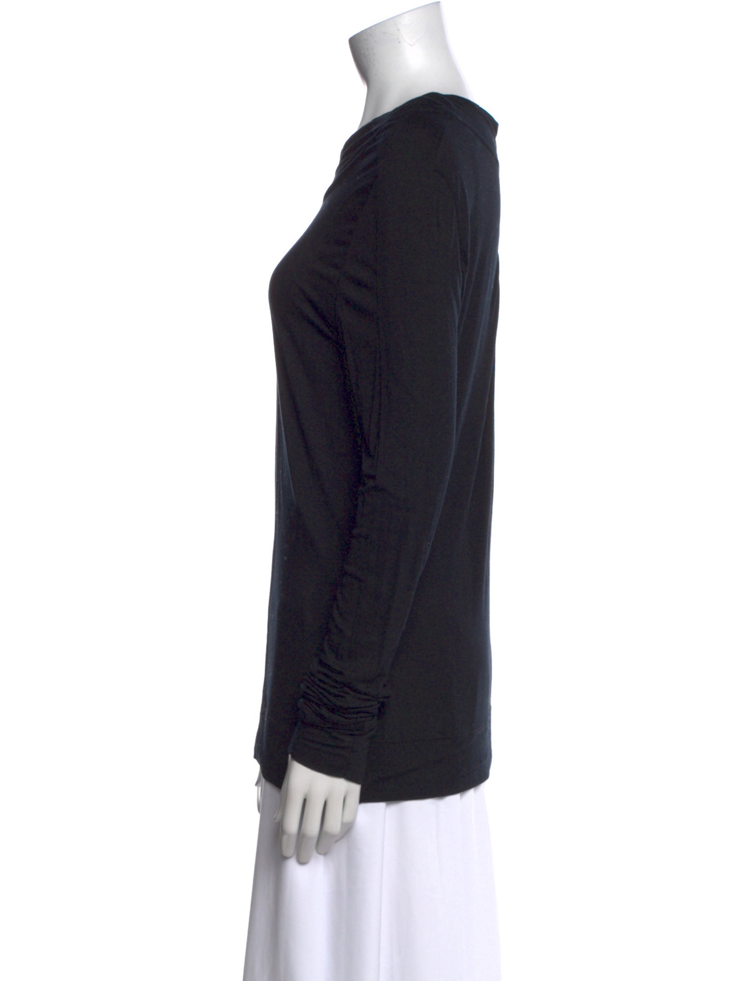 Akris Punto Crew Neck Long Sleeve Top