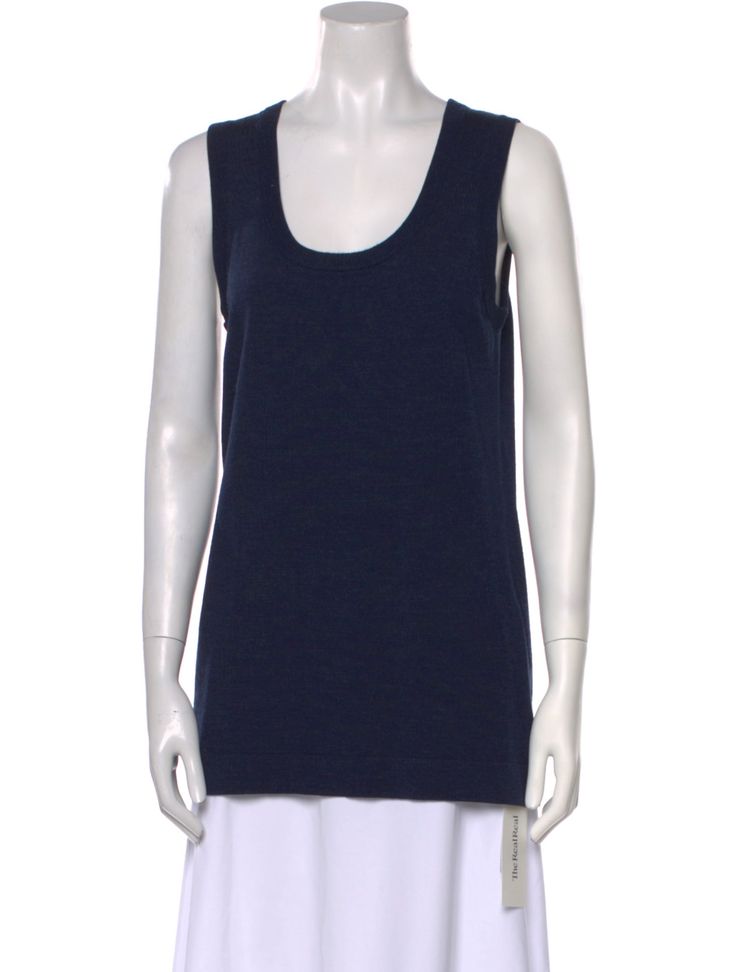 Akris Punto Wool Scoop Neck Top