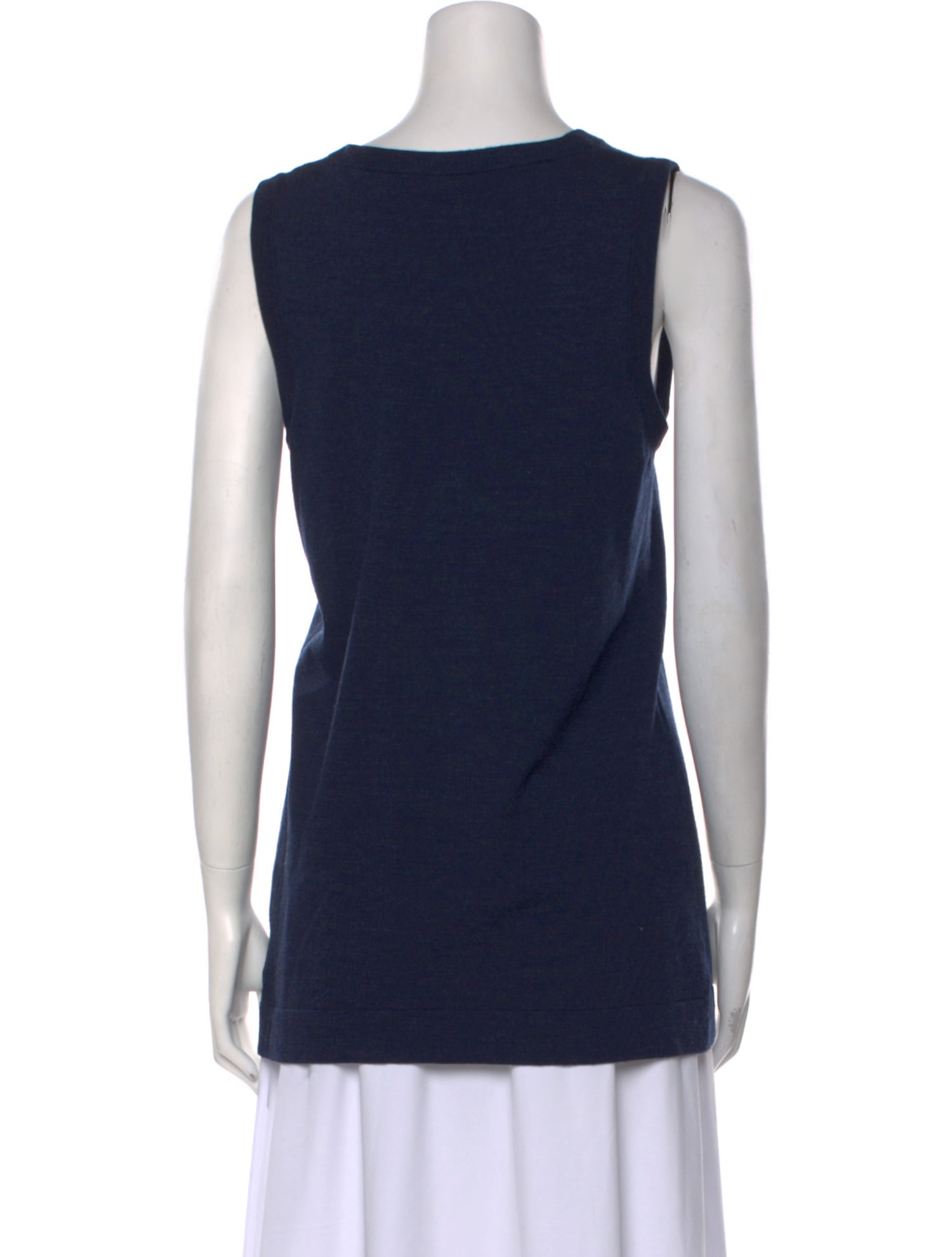 Akris Punto Wool Scoop Neck Top