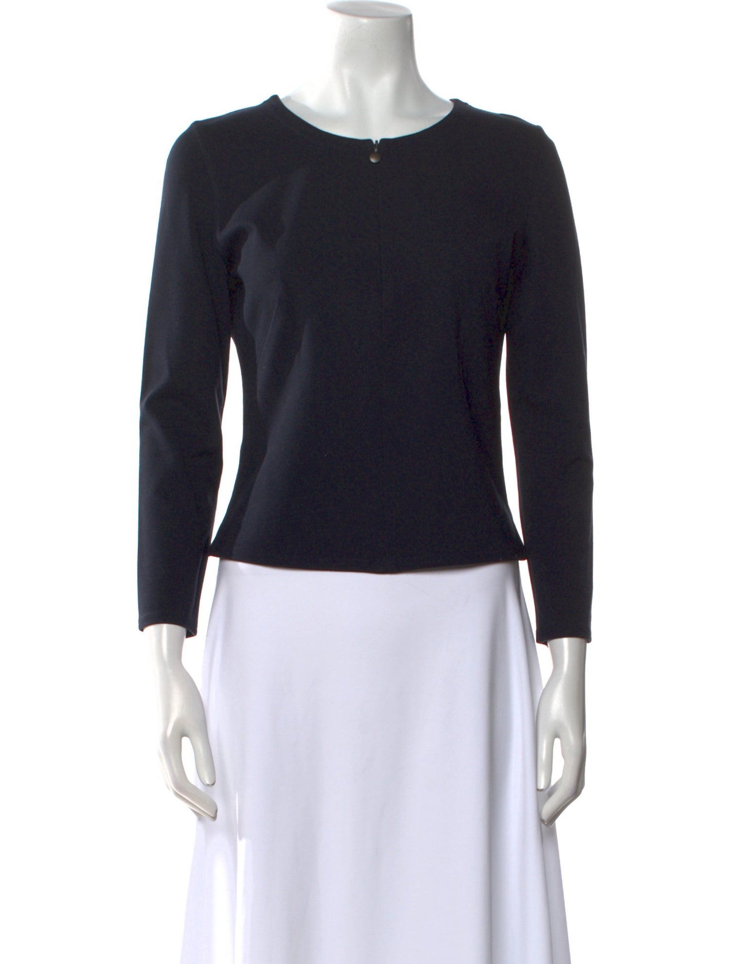 Akris Punto Bateau Neckline Three-Quarter Sleeve Top