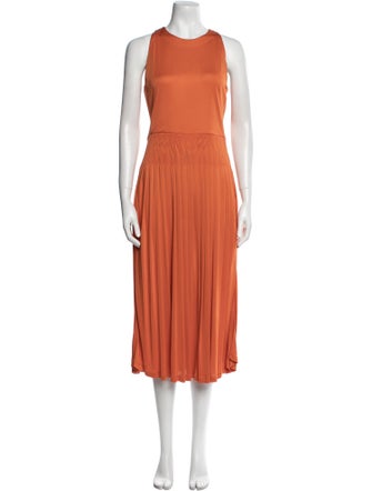 Akris Punto Crew Neck Midi Length Dress