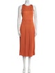 Akris Punto Crew Neck Midi Length Dress