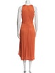 Akris Punto Crew Neck Midi Length Dress