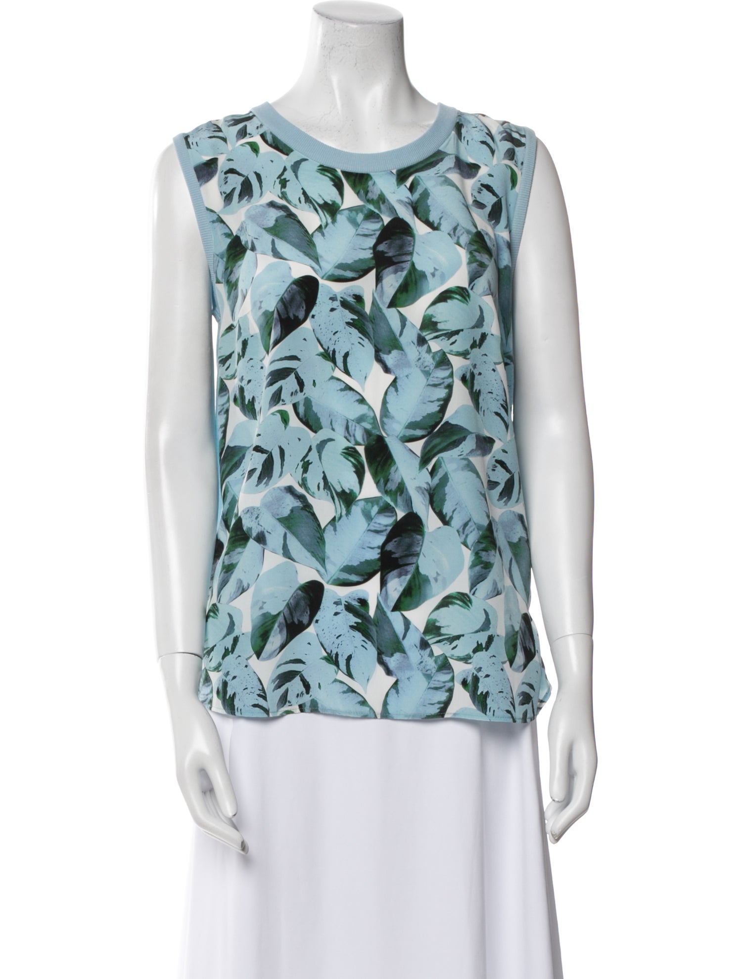 Akris Punto Virgin Wool Printed Blouse w/ Tags