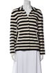 Akris Punto Wool Striped Button-Up Top