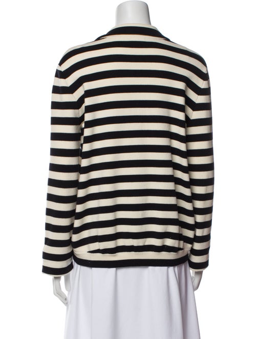 Akris Punto Wool Striped Button-Up Top