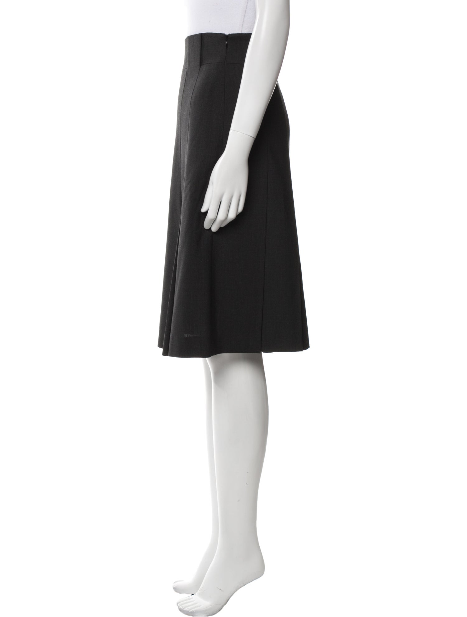 Akris Punto Wool Knee-Length Skirt