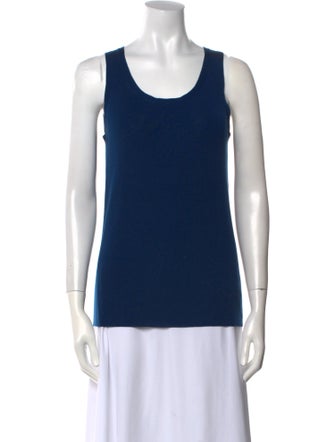 Akris Punto Wool Scoop Neck Top