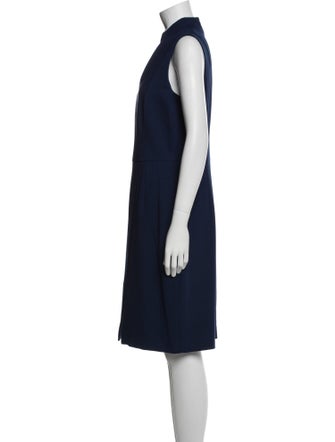 Akris Punto V-Neck Midi Length Dress