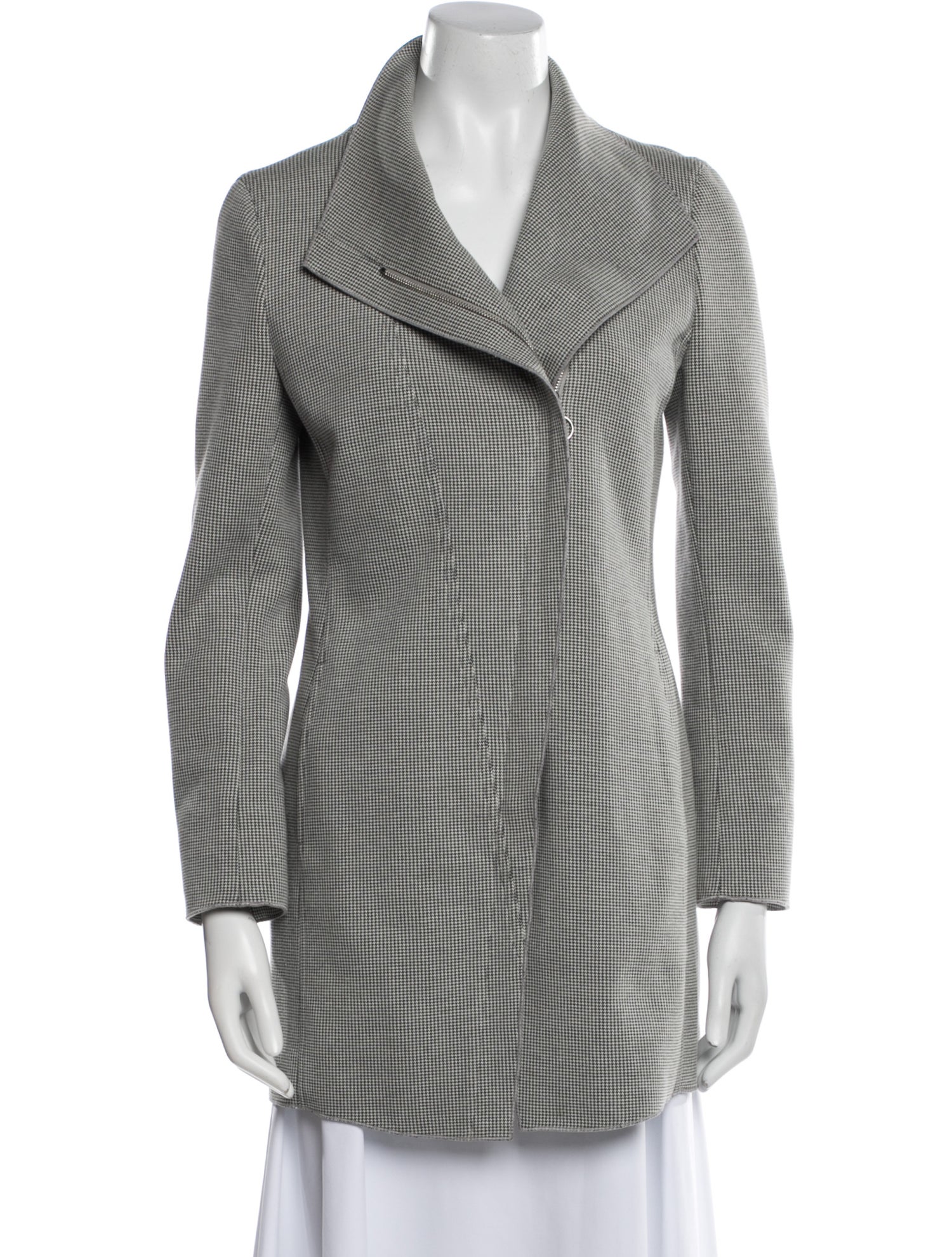 Akris Punto Houndstooth Print Blazer