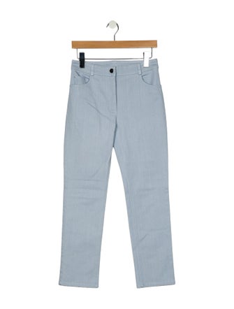 Akris Punto Mid-Rise Straight Leg Jeans