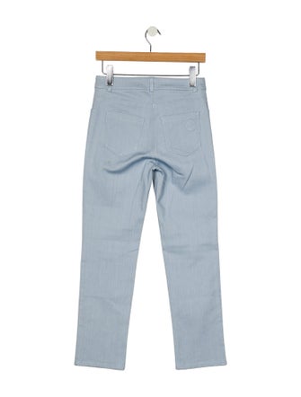 Akris Punto Mid-Rise Straight Leg Jeans
