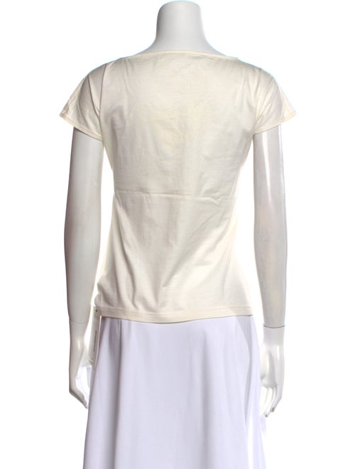 Akris Punto V-Neck Short Sleeve Top