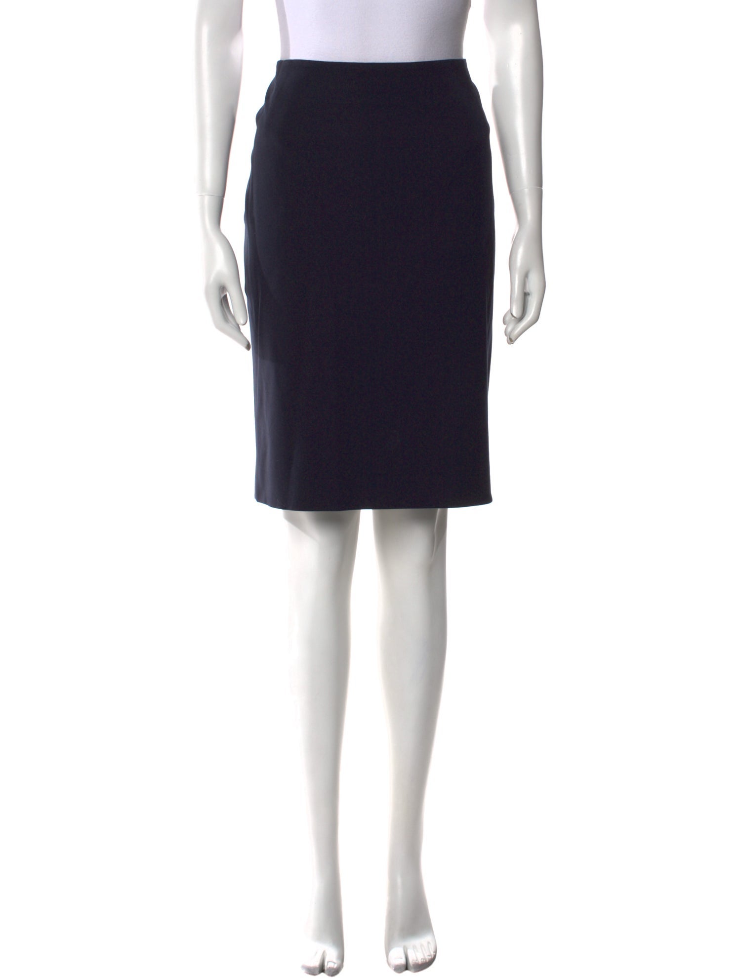 Akris Punto Pleated Accents Knee-Length Skirt