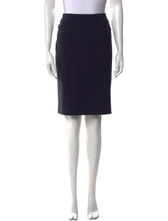 Akris Punto Pleated Accents Knee-Length Skirt
