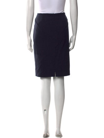 Akris Punto Pleated Accents Knee-Length Skirt