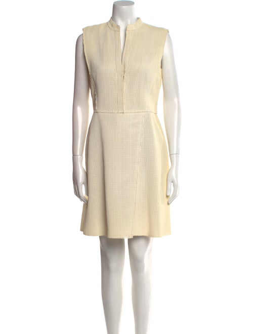 Akris Punto Lambskin Mini Dress