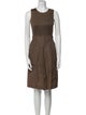Akris Punto Scoop Neck Knee-Length Dress
