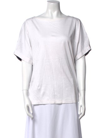 Akris Punto Scoop Neck Short Sleeve T-Shirt