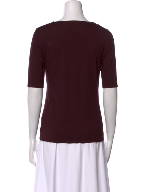 Akris Punto Square Neckline Short Sleeve Top