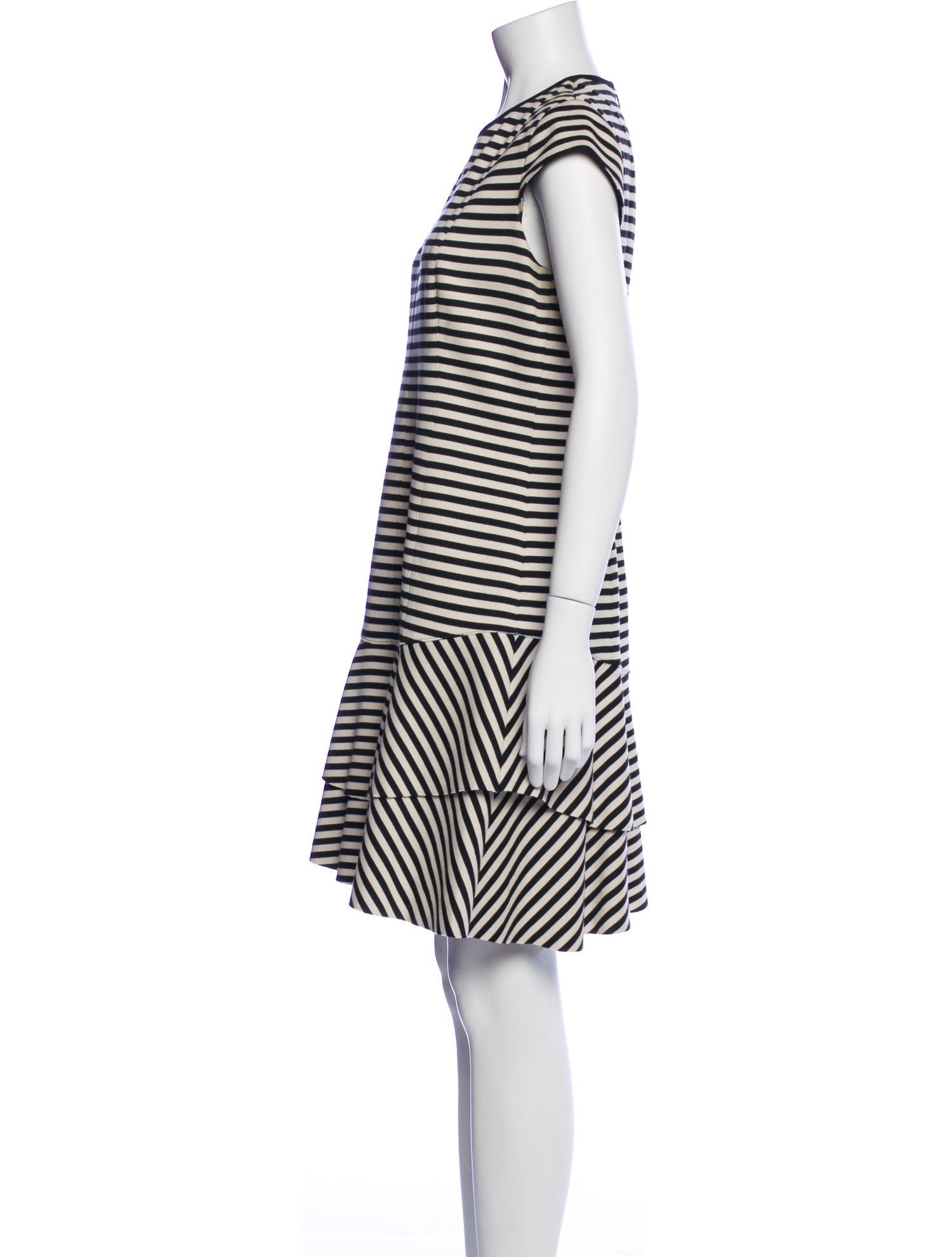 Akris Punto Striped Knee-Length Dress