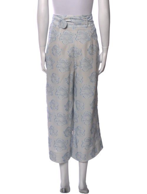Akris Punto Floral Print Wide Leg Pants