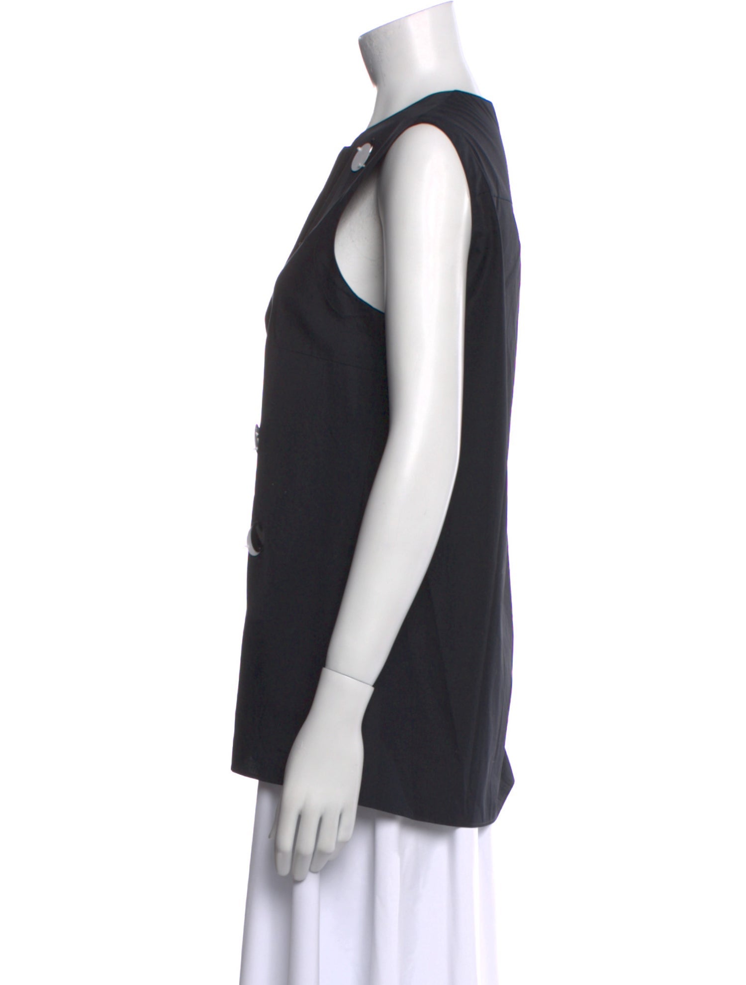 Akris Punto Polka Dot Print Crew Neck Top