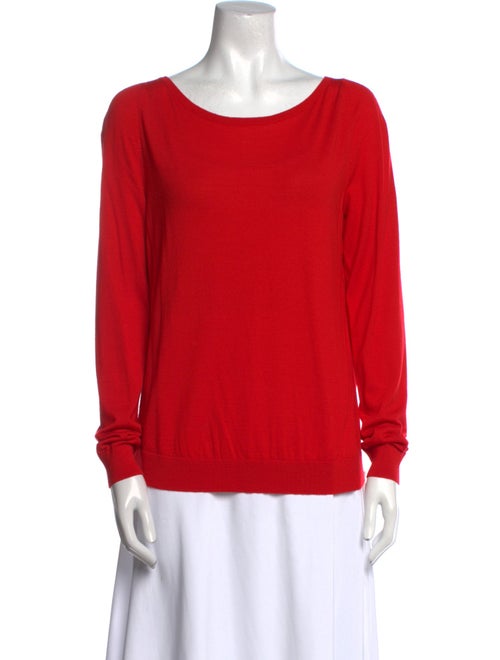 Akris Punto Wool Scoop Neck Sweater